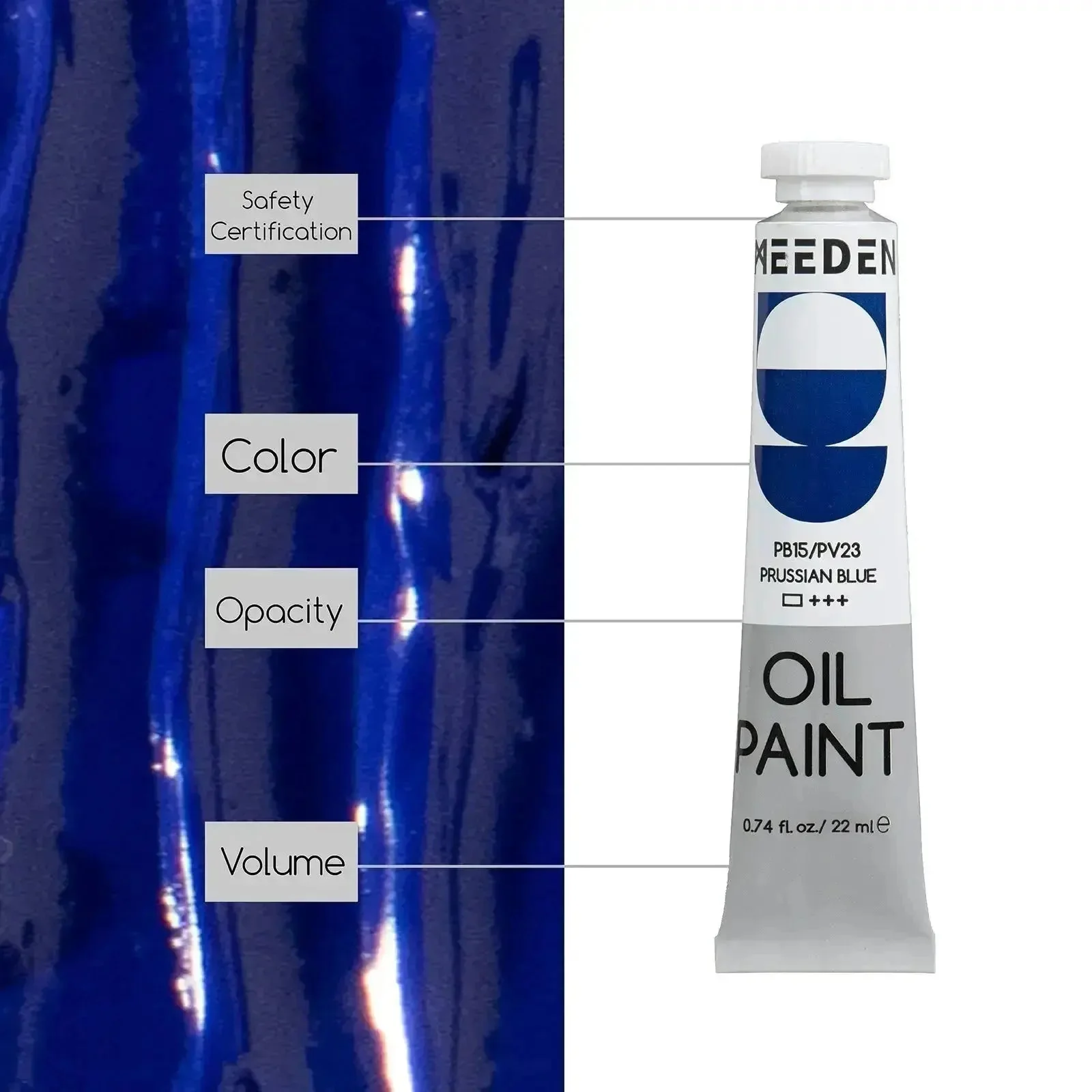 MEEDEN Oil Paint Set, 24 Tubes, 22ml / 0.74oz - Image 3