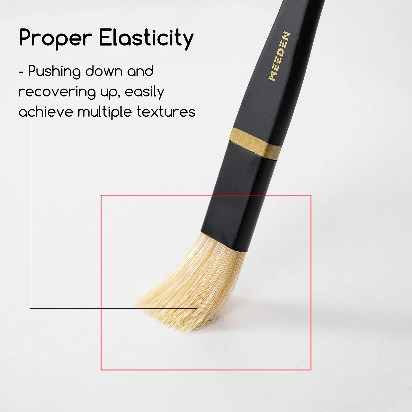 MEEDEN Oil Paint Brush Set of 10 - Image 3