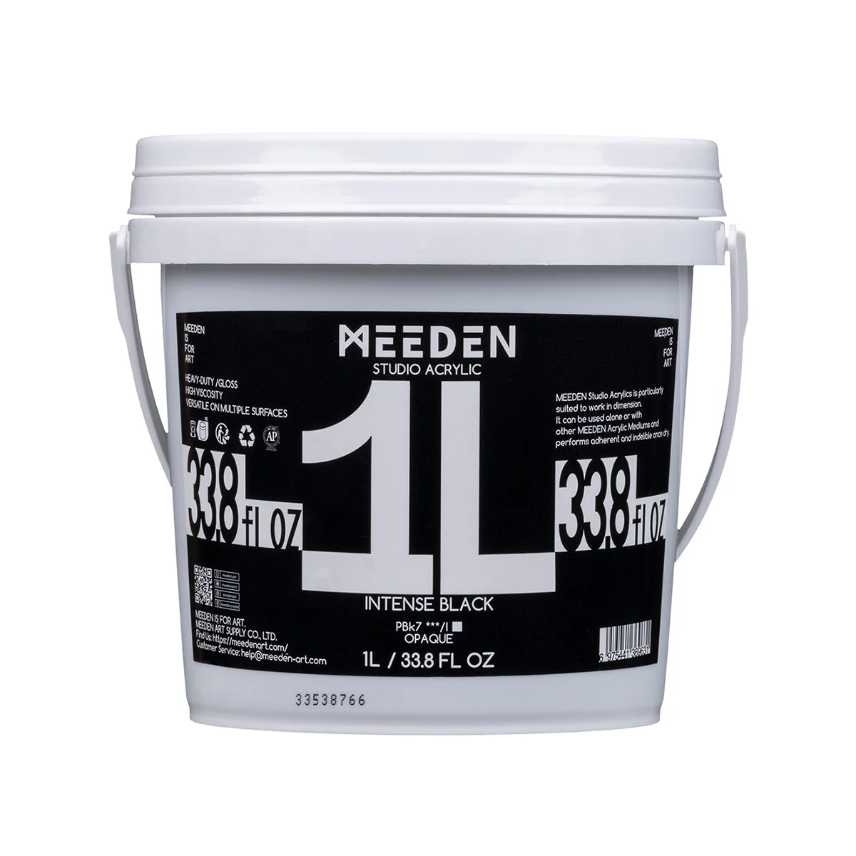 MEEDEN Studio Acrylic Paint, 1 L / 33.8 oz, 6 Colors - Image 13