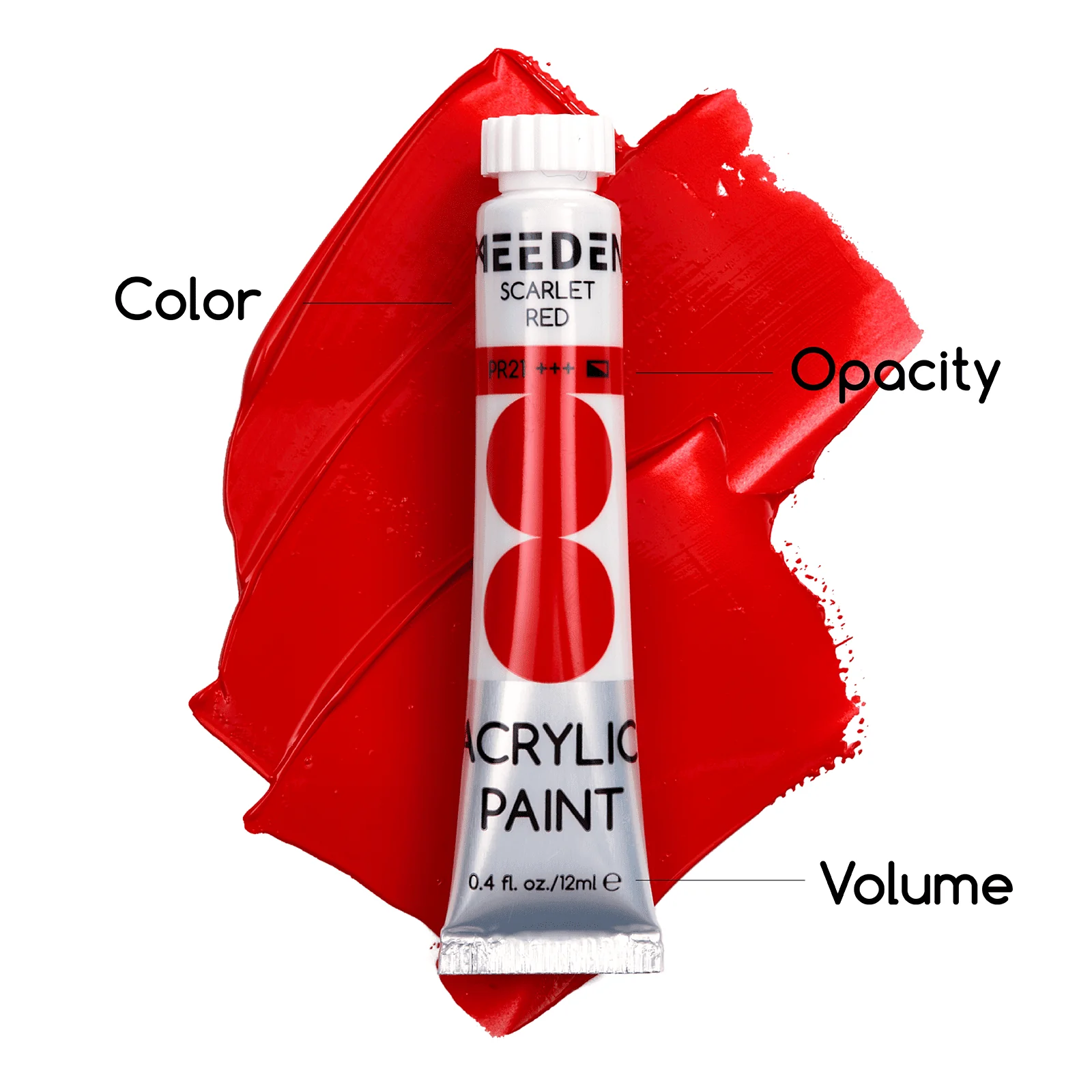 MEEDEN Acrylic Paint Set, 48 Tubes, 12 ml / 0.41 oz - Image 3