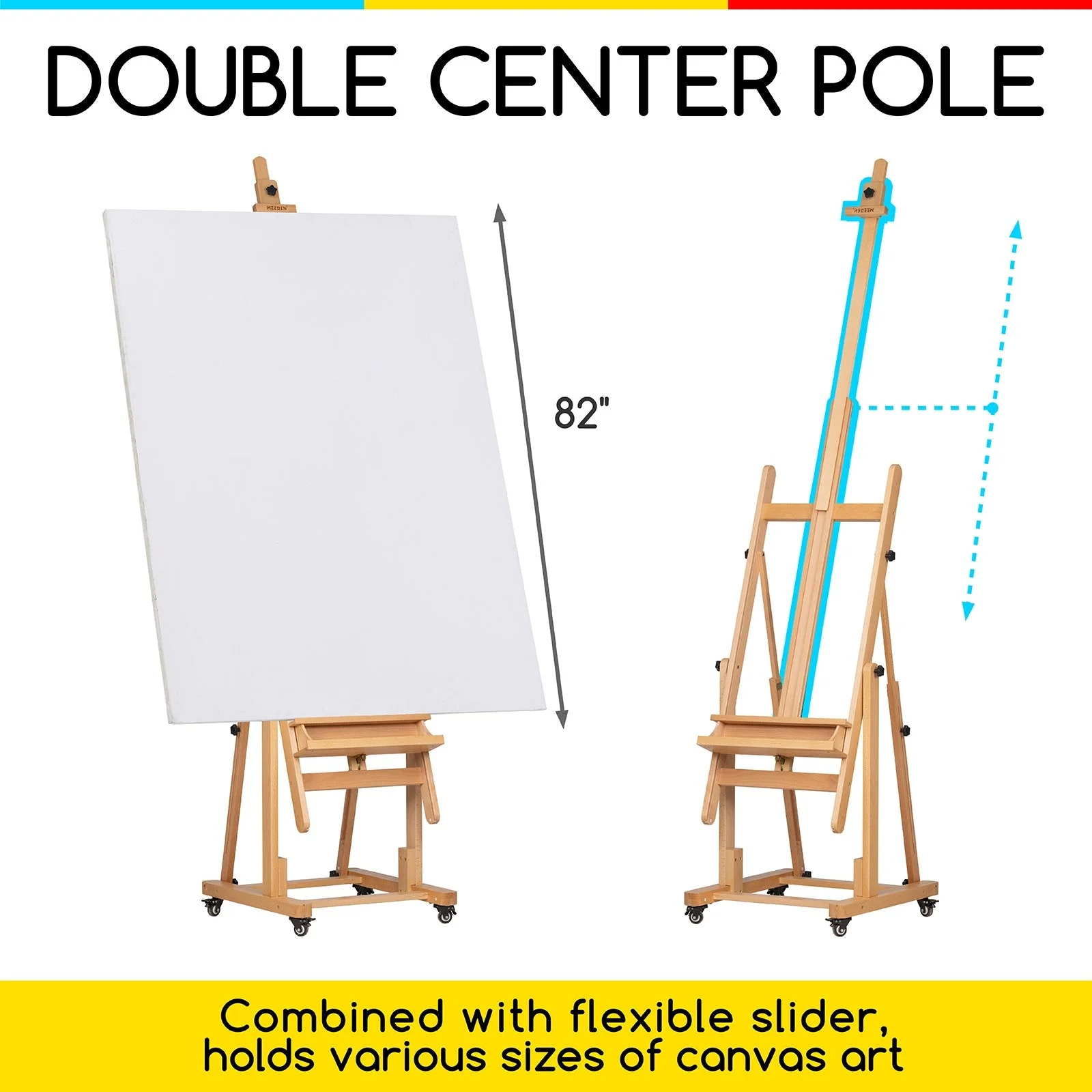 MEEDEN Extra Large Heavy Duty Artist Easel Stand-W11 - Image 7