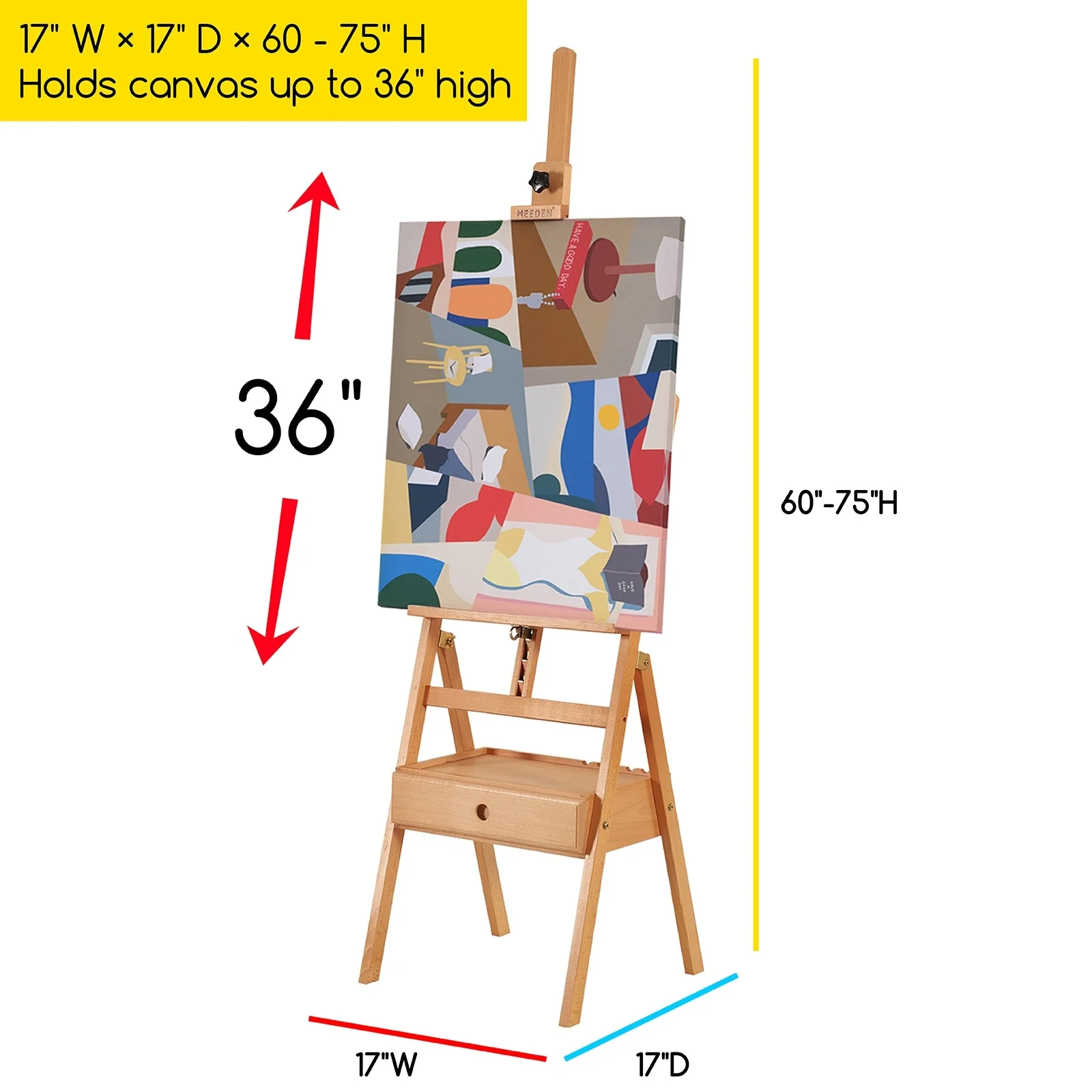 MEEDEN Forward Tilt Floor Easel-HJ-2A - Image 10