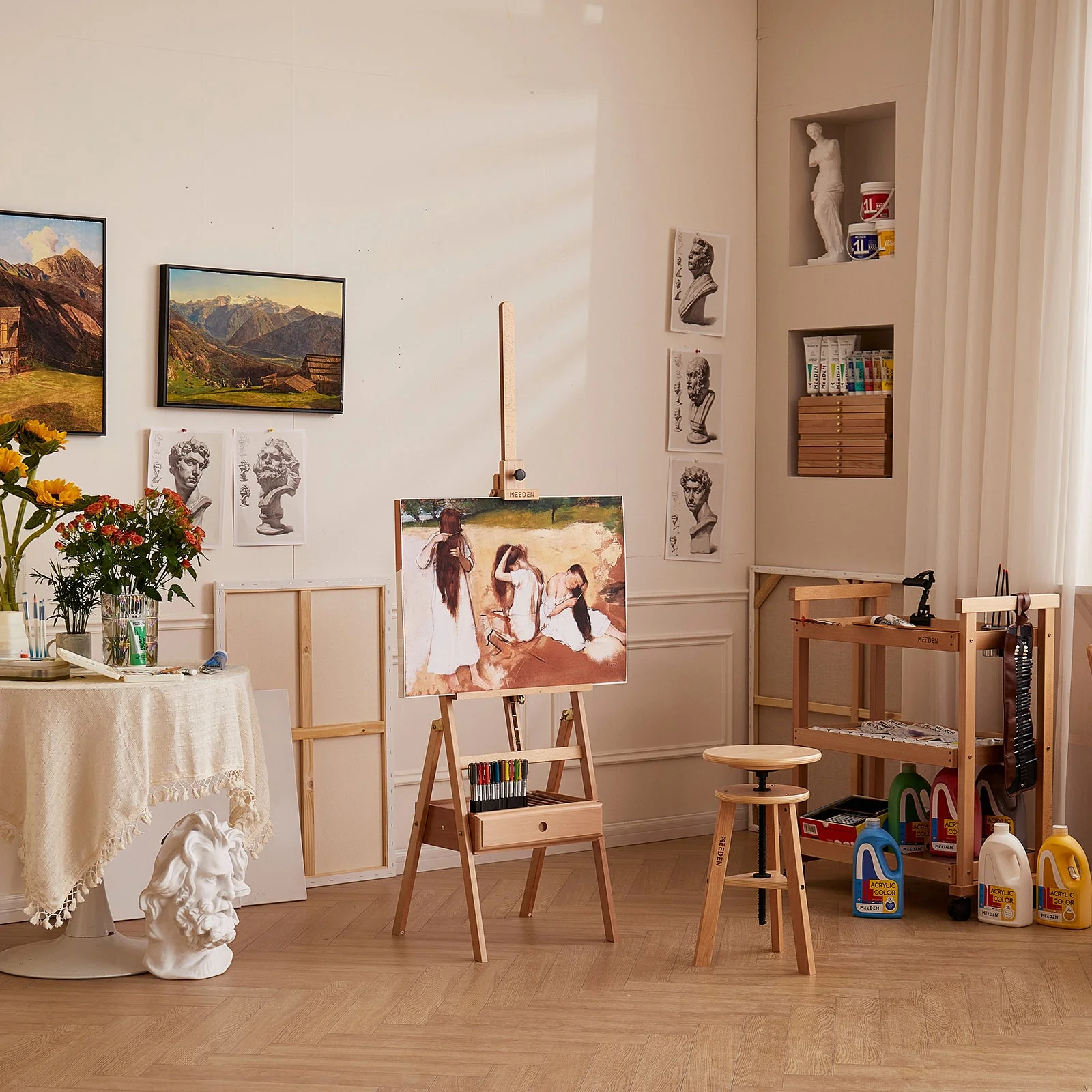 MEEDEN Forward Tilt Floor Easel-HJ-2A - Image 6