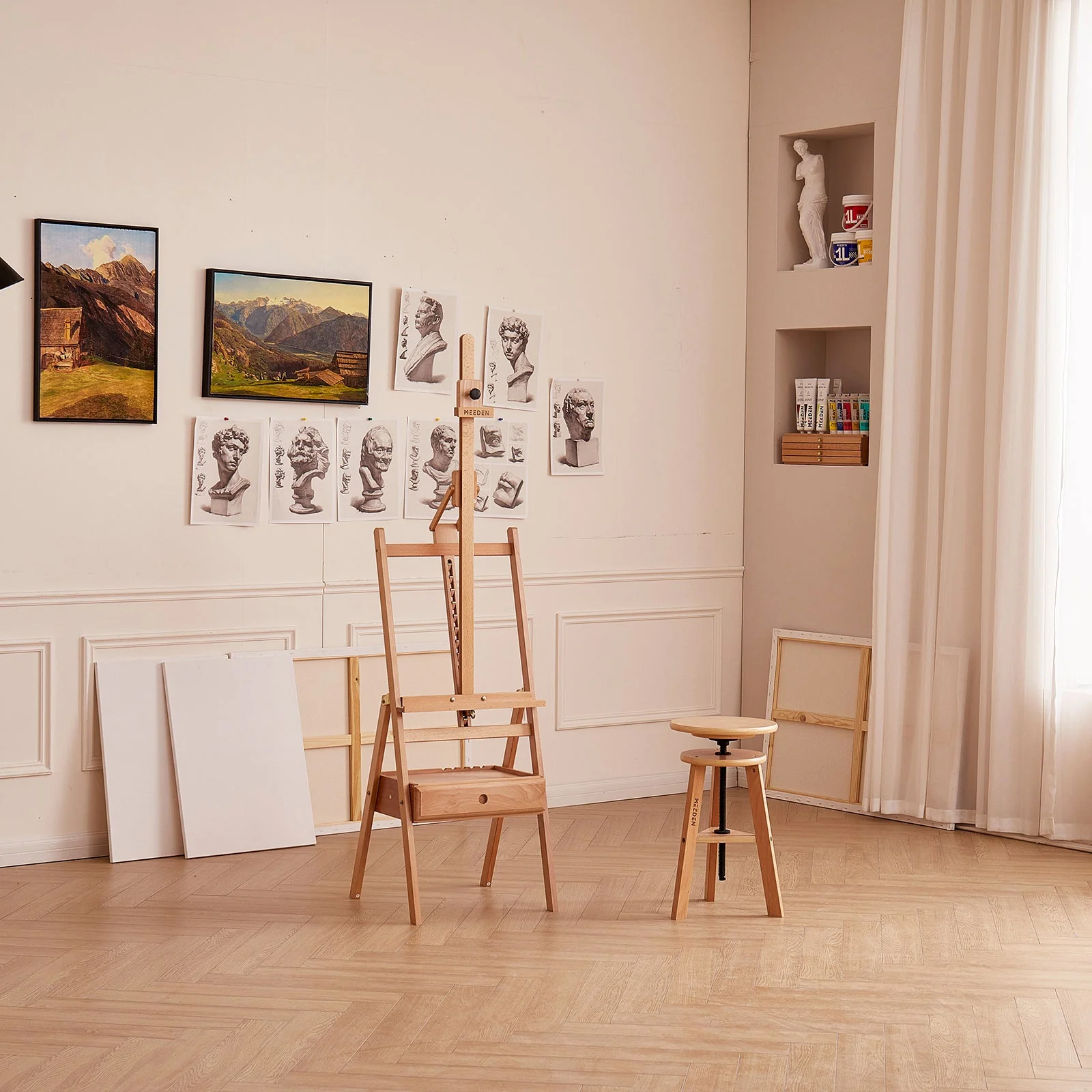 MEEDEN Forward Tilt Floor Easel-HJ-2A - Image 7