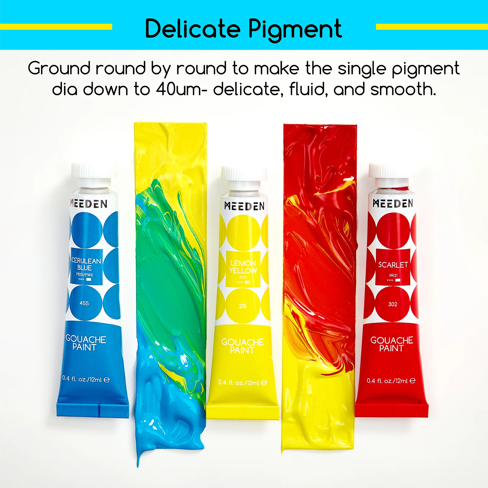 MEEDEN Gouache Paint Set, 48 Tubes, 12 ml / 0.4oz - Image 5