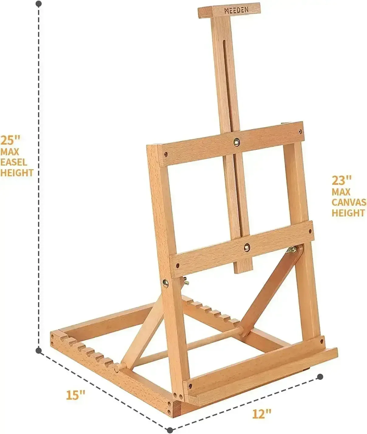 MEEDEN Heavy-Duty H-Frame Tabletop Easel - Image 3