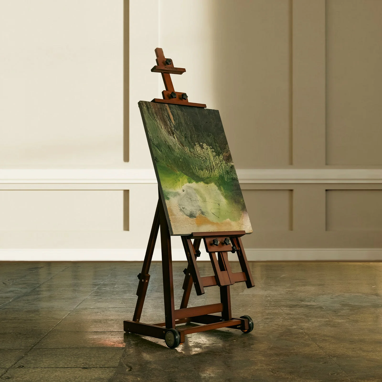 MEEDEN Versatile Studio H-Frame Artist Easel-Dark Walnut-W14 - Image 8