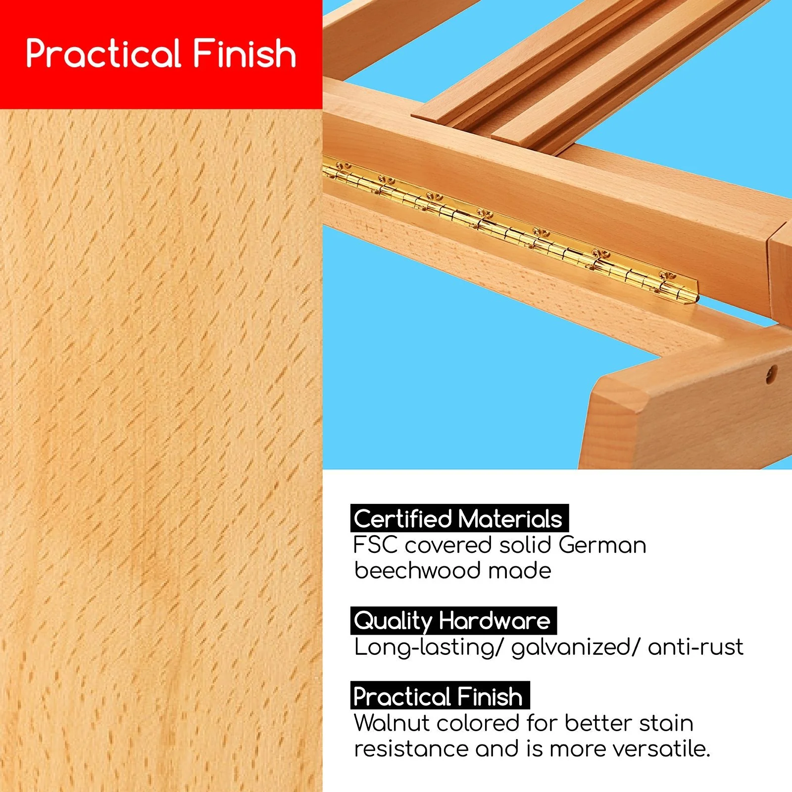 MEEDEN Classic Heavy Duty H-Frame Artist Easel-DW01 - Image 5