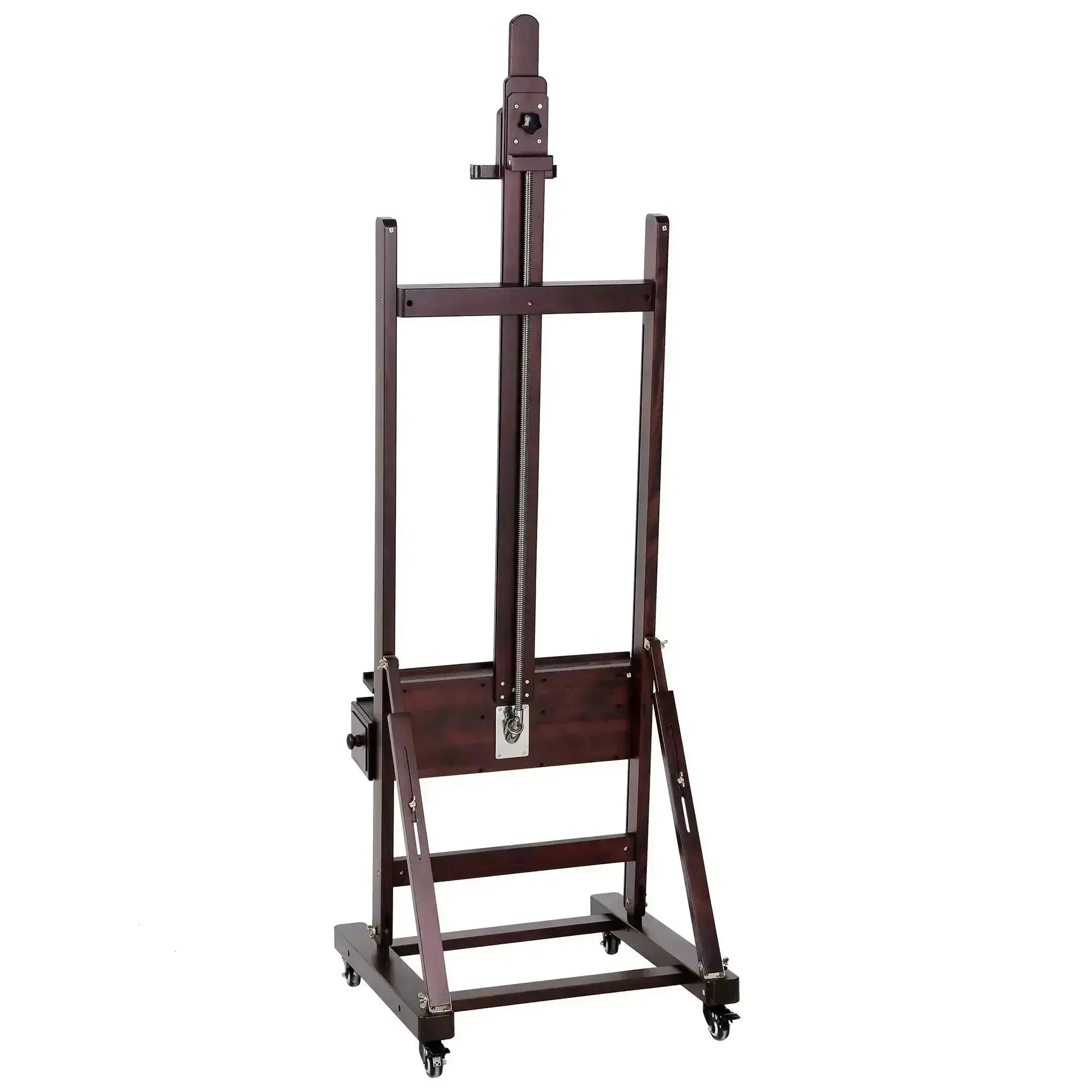 MEEDEN Deluxe Crank Adjusting Master Artist Easel Stand-Cherry Walnut-W15S - Image 7