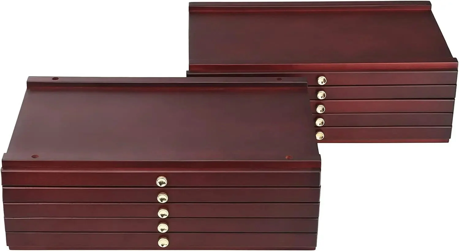 MEEDEN 10-Drawer Art Supply Storage Box, Dark Walnut - Image 2