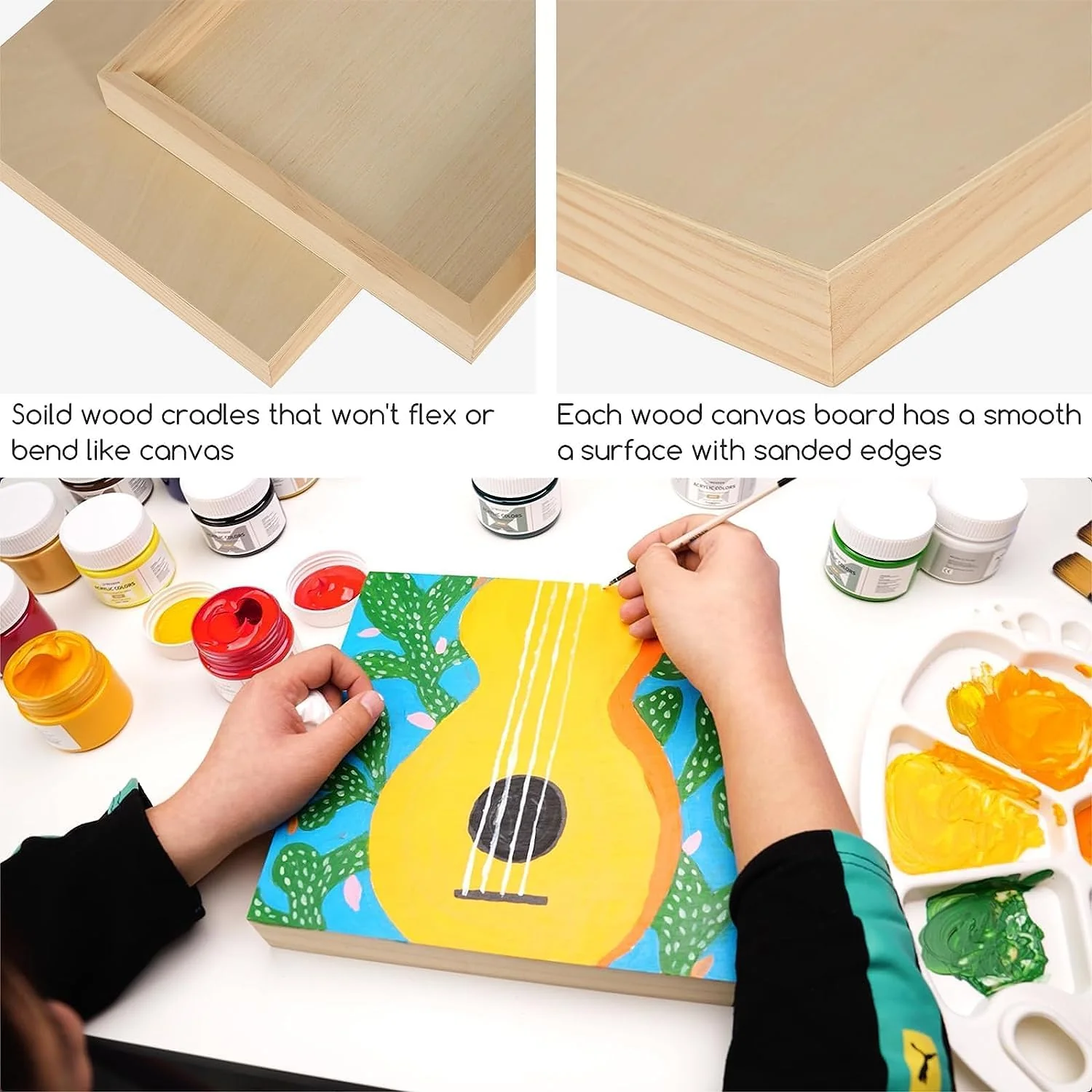 MEEDEN Artist Birch Wood Canvas Board, 1-1/2” Deep - Image 4