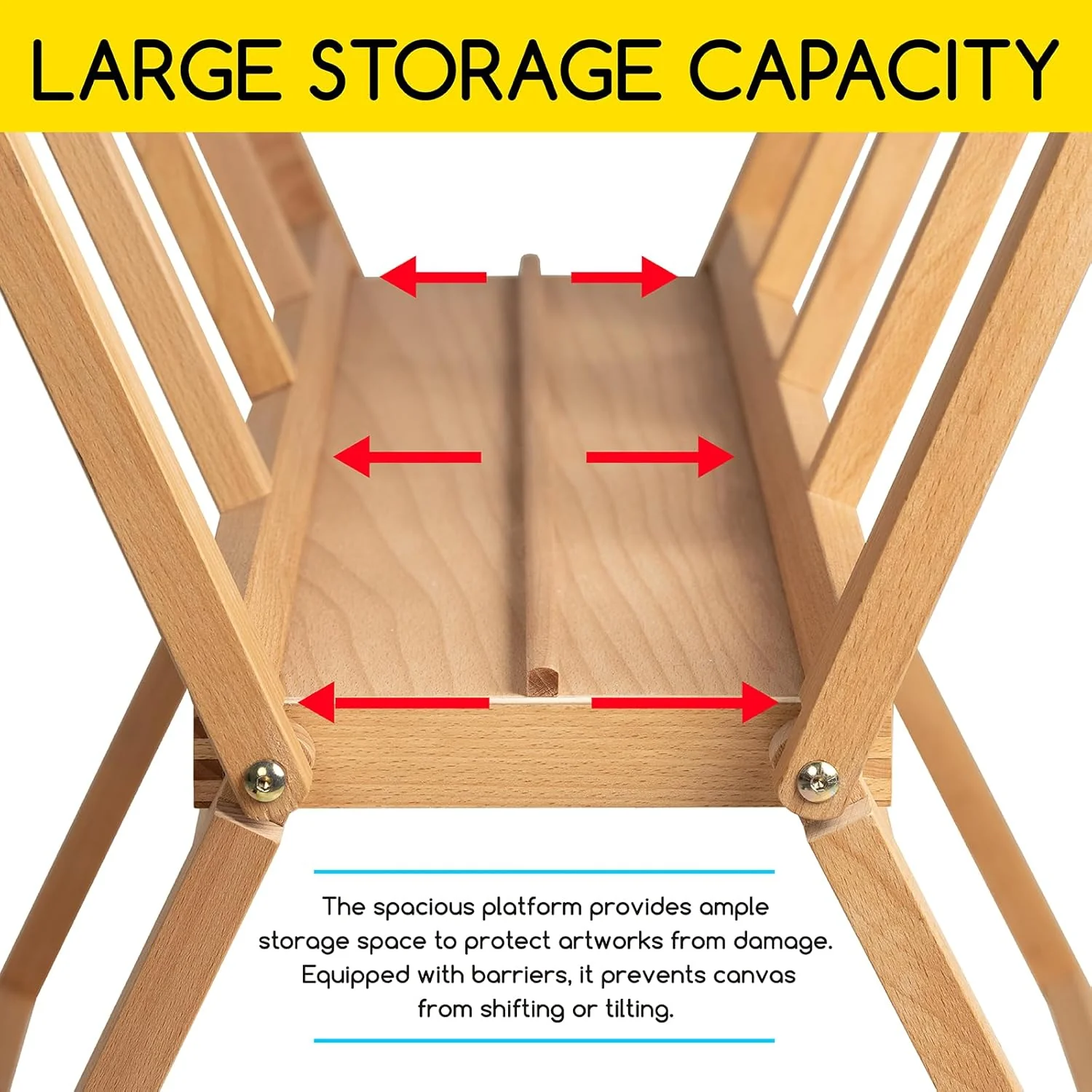 MEEDEN Folding Large Print Rack-Natural Wood-Large - Image 7