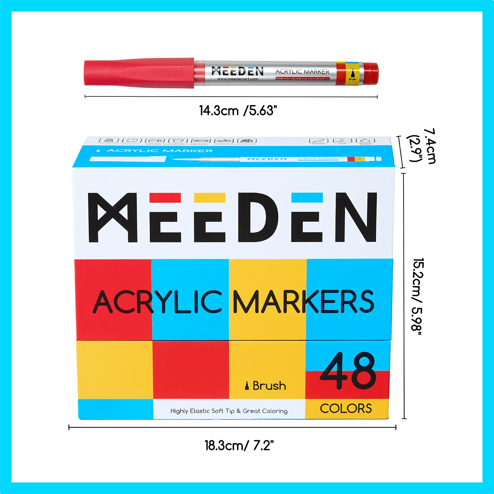 MEEDEN Soft Brush Tip Acrylic Paint Marker - Image 13