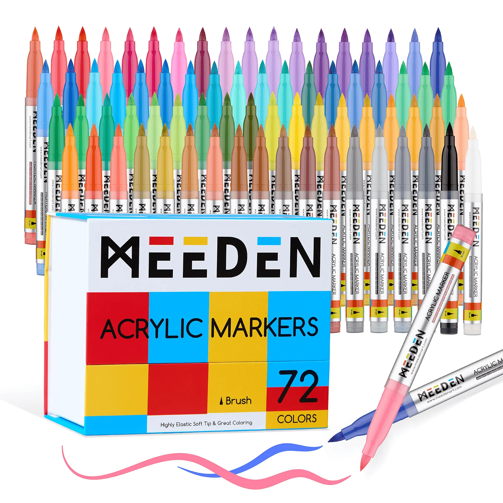 MEEDEN Soft Brush Tip Acrylic Paint Marker - Image 3