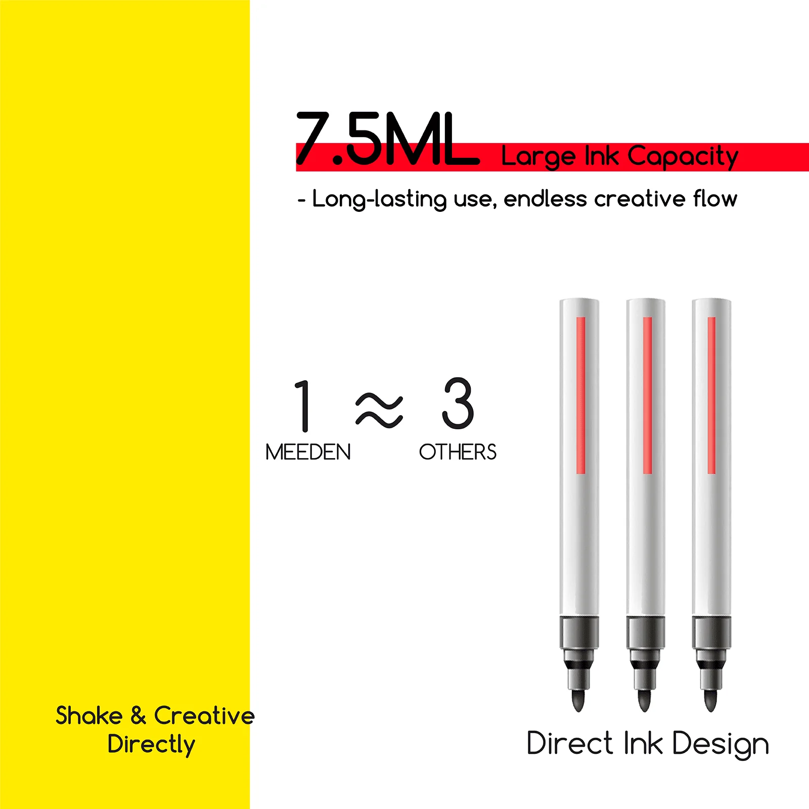MEEDEN Soft Brush Tip Acrylic Paint Marker - Image 7