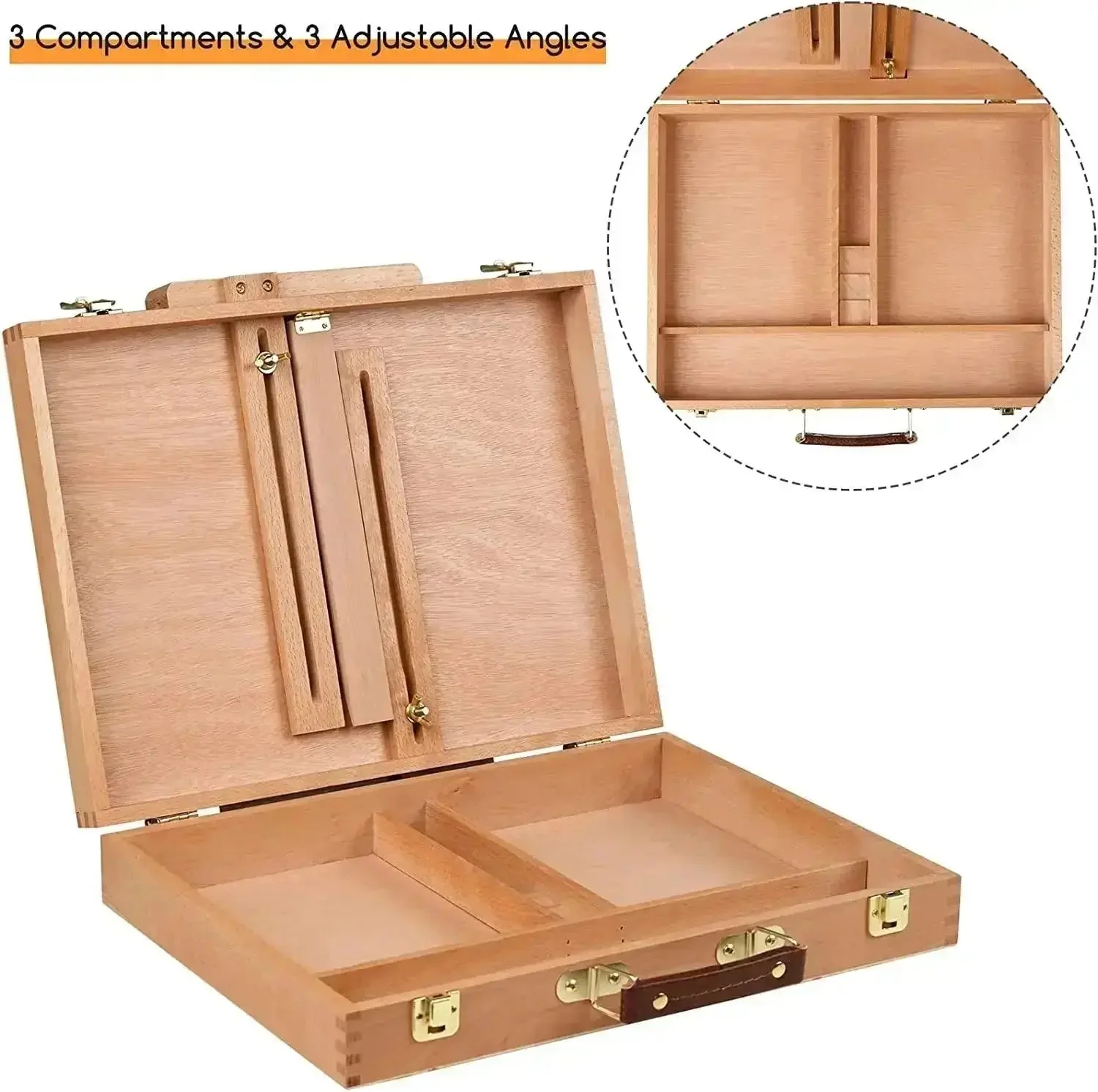 MEEDEN Tabletop Easel Wooden Sketchbox-HBX-6 - Image 9