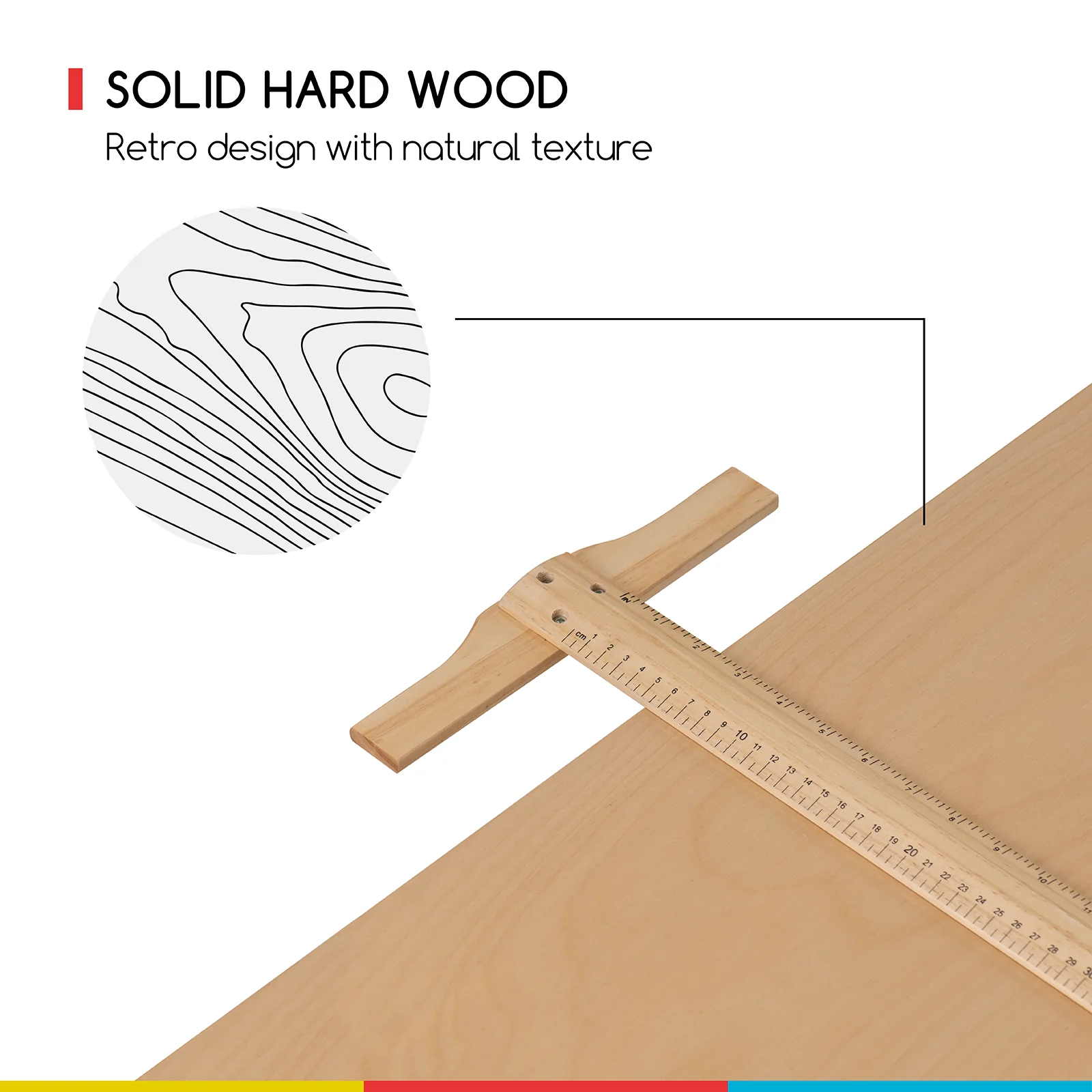MEEDEN Adjustable Wooden Drafting Table, Natural-XSZ-2 - Image 13