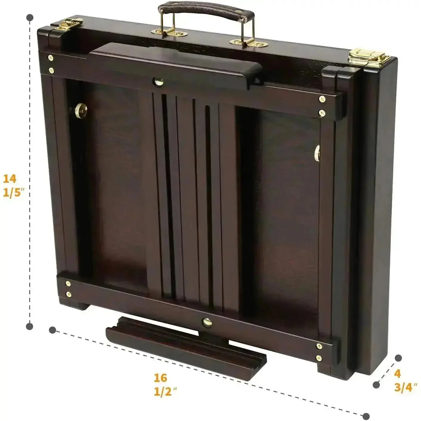 MEEDEN Artist Tabletop Easel with Metal Lined Drawer-Cherry Walnut-W05B - Image 7