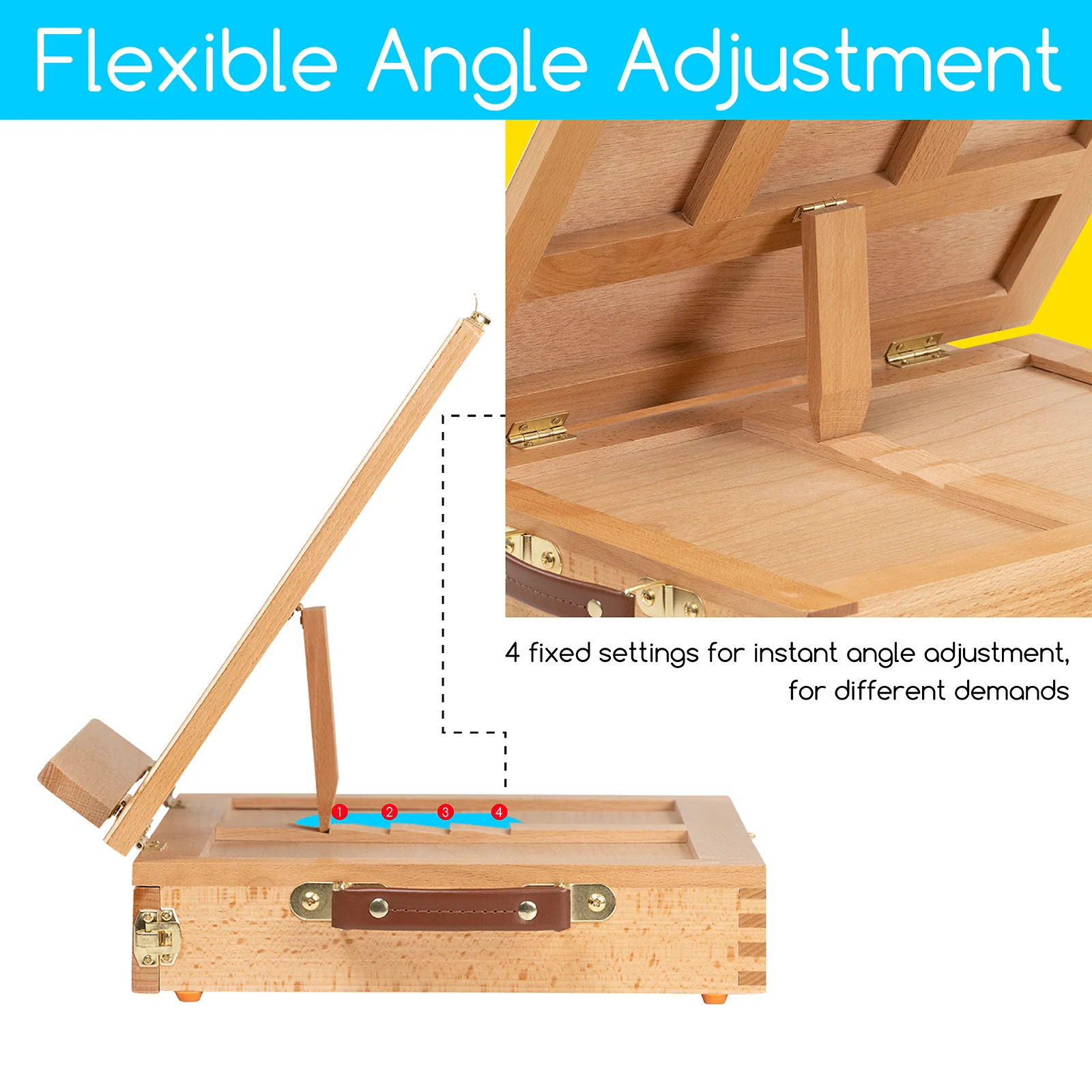 MEEDEN Tabletop Easel with Storage Drawer & Palette-XHC-1A - Image 4