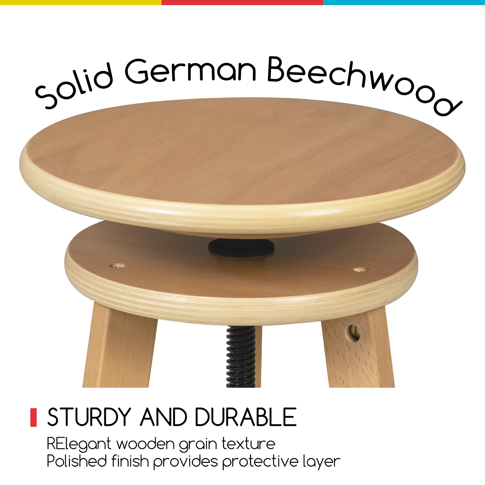 MEEDEN Adjustable Wooden Drafting Table & Stool Set , Natural-XSZ-2 - Image 11