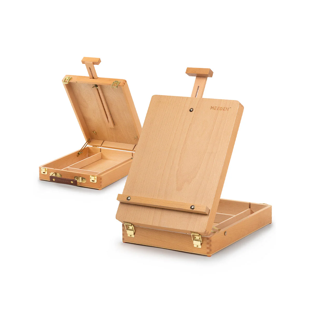 MEEDEN Solid Beech Wood Tabletop Easel, Art Easel with Storage-HBX-3 - Image 9